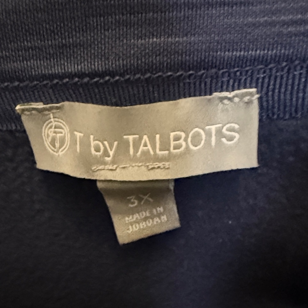 Talbots Navy Blue zip jacket. - Picture 2 of 2